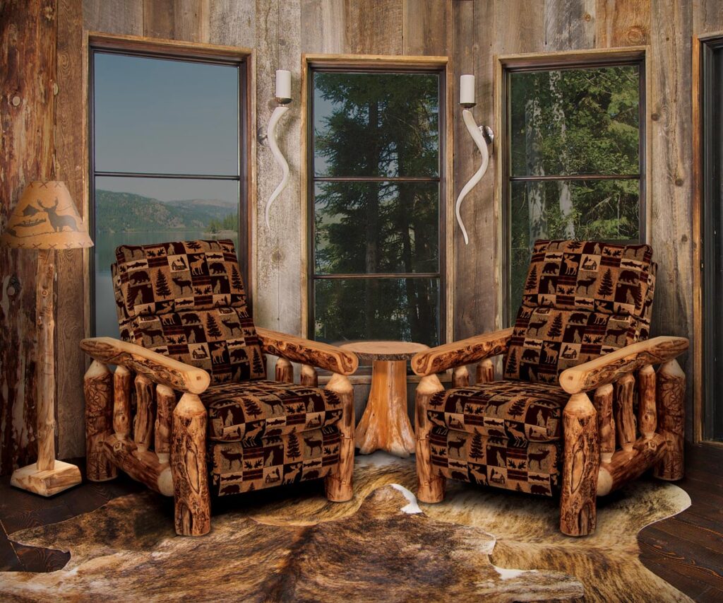 Rustic Living Room setting