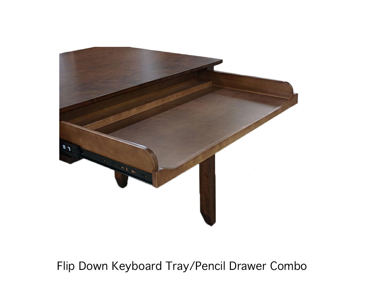 Mission Corner Desk & Hutch - Image 2