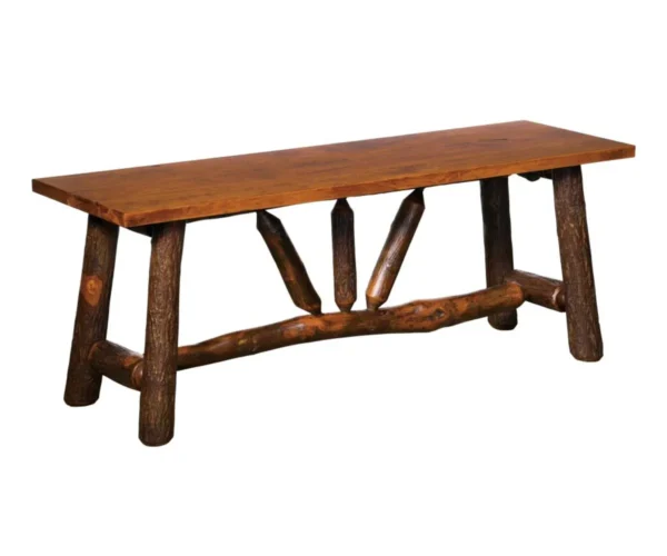 Wagon Wheel Bench