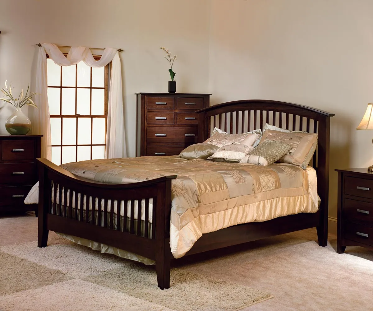 Cambrai Mission Bed with Low Footboard - Image 4